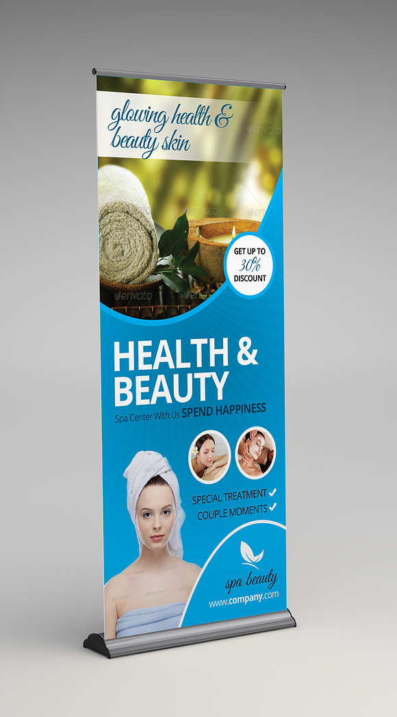 Beauty Spa Roll-up Banner in Templates - product preview 3