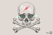 Skull Label - Skull and Bones