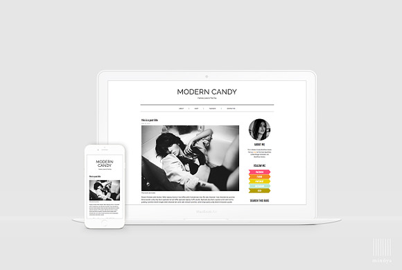 Bold + Chic WordPress Theme in WordPress Blog Themes - product preview 1