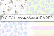 Pastel Leopard Digital Paper