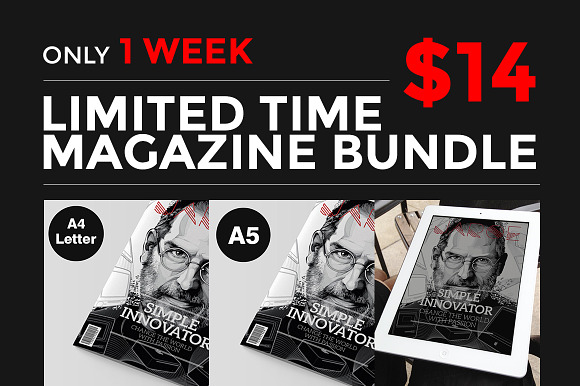 (Save 80%) InDesign Magazine Bundle in Magazine Templates - product preview 4