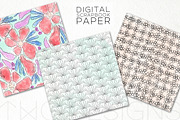 Abstract Florals Digital Paper