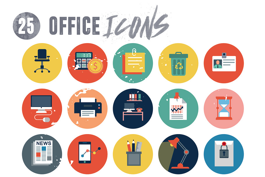 25 Office Icons Pack in Icons Packs - product preview 8