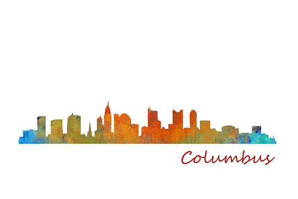 Columbus Ohio Cityscape Skyline v
