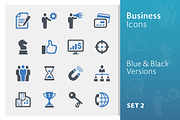 Business Icons Set 2 - Blue Series