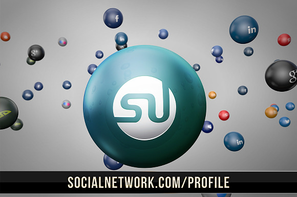 Social Media Spheres PS Template in Logo Templates - product preview 6