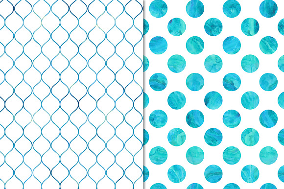 Cool Watercolor Pattern Backgrounds in Patterns - product preview 1