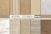 NEUTRAL TEXTURES digital papers