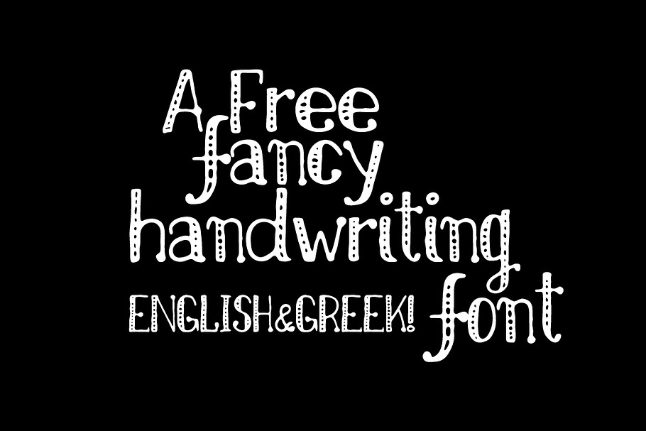 Nikolaidis Handwrinting font in Greek Fonts - product preview 8