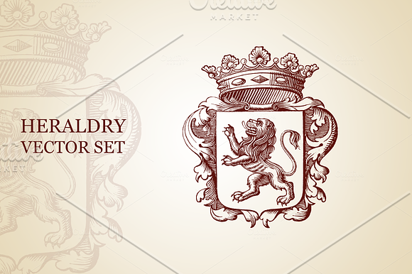 Heraldry Vector Set in Illustrations - product preview 2