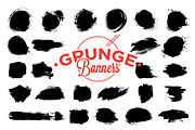 Vector grunge banners