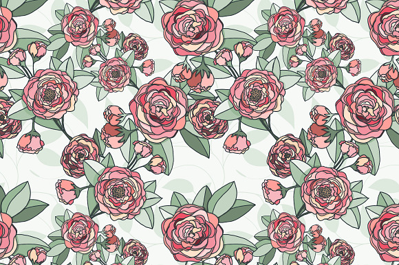 7 Flower patterns in Patterns - product preview 3