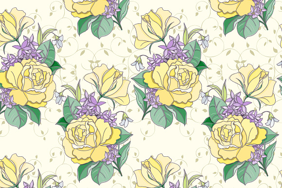 7 Flower patterns in Patterns - product preview 4