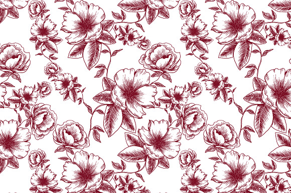 7 Flower patterns in Patterns - product preview 6