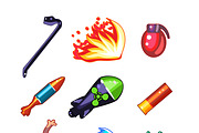 Weapon and Bomb Icons