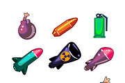 Weapon and Bombs Icons