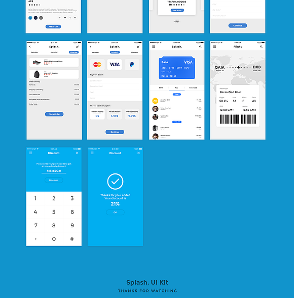 Splash. UI Kit in Templates - product preview 7