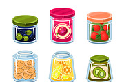 Canned Fruit and Vegetables in Cans