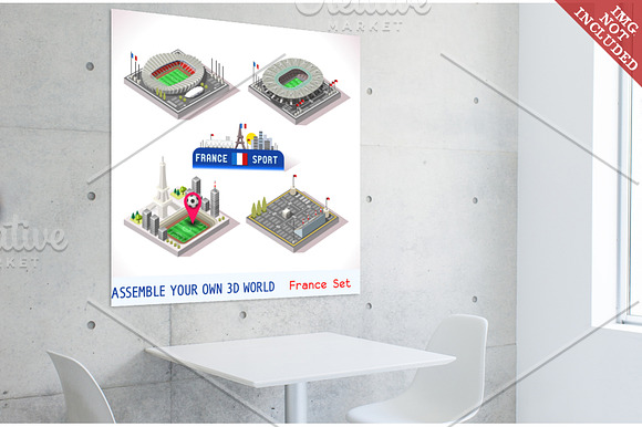 Game Set EURO 2016 France Stadium in Illustrations - product preview 1