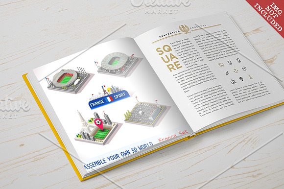 Game Set EURO 2016 France Stadium in Illustrations - product preview 3