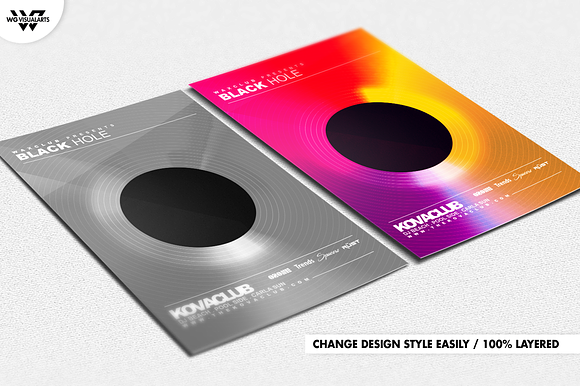 MINIMAL CIRCLE Flyer Template in Flyer Templates - product preview 2