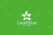 Leaf Star Logo Template