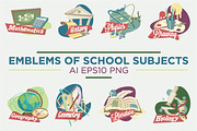 Emblems of school subjects