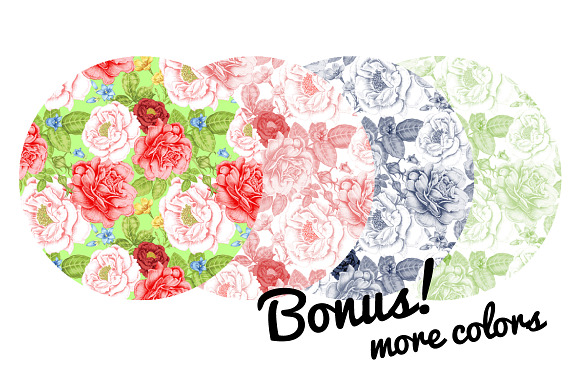 Floral patterns. Roses in Patterns - product preview 1