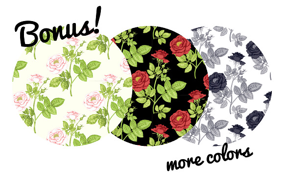 Floral patterns. Roses in Patterns - product preview 2
