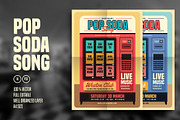 Retro Pop Soda Song Flyer
