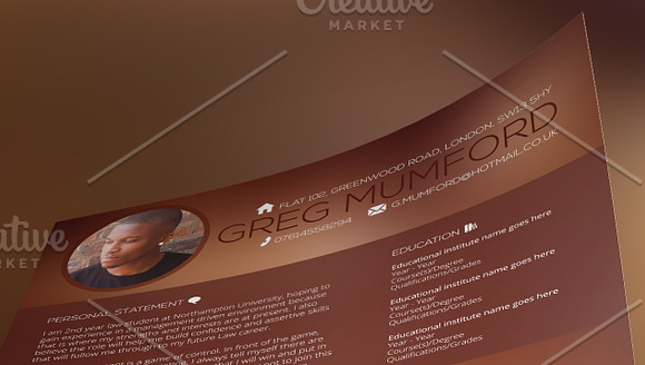 The Muffin Collection CV in Resume Templates - product preview 1