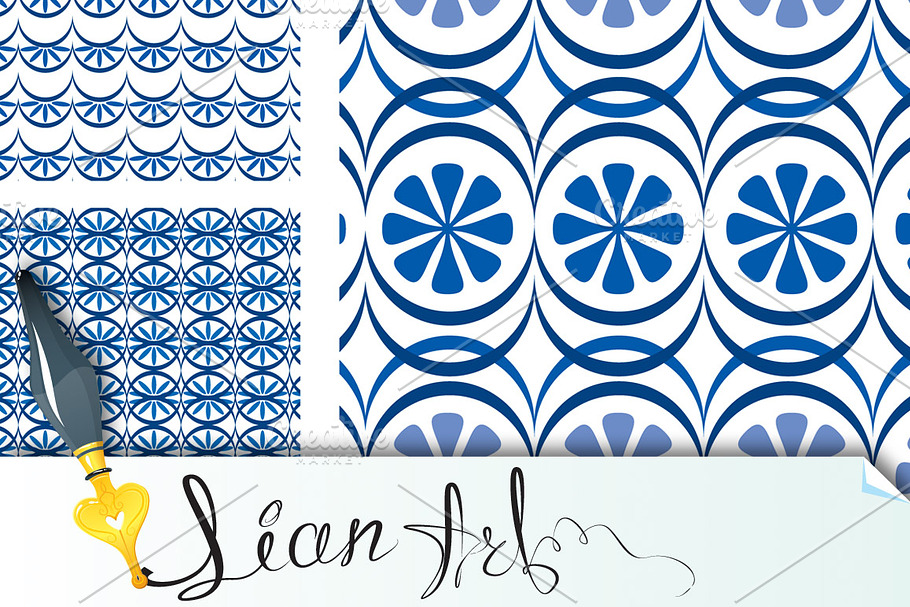 Set of 8 seamless patterns in Patterns - product preview 8