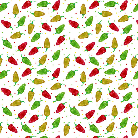 Watercolor Seamless Patterns - Fruit in Patterns - product preview 2