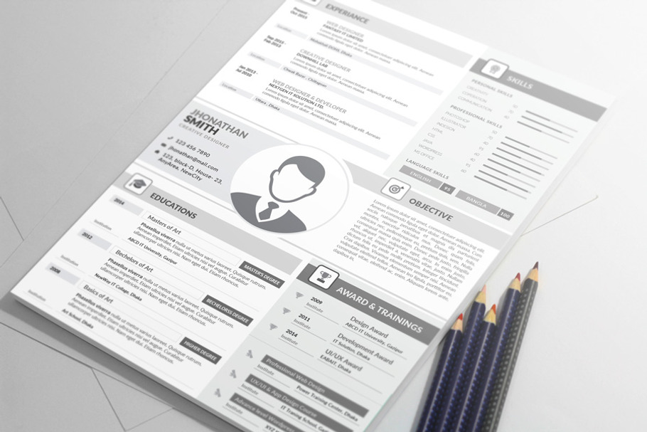 MS Word Resume Template Cover Letter in Letter Templates - product preview 8