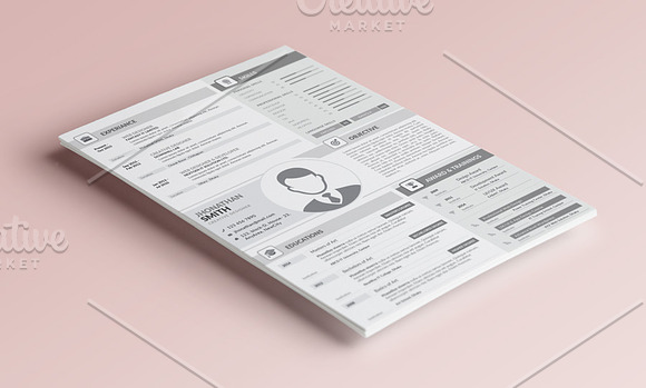 MS Word Resume Template Cover Letter in Letter Templates - product preview 1