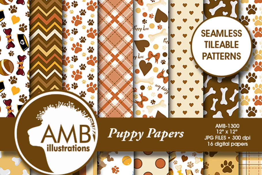  Puppy Digital Papers AMB-1300