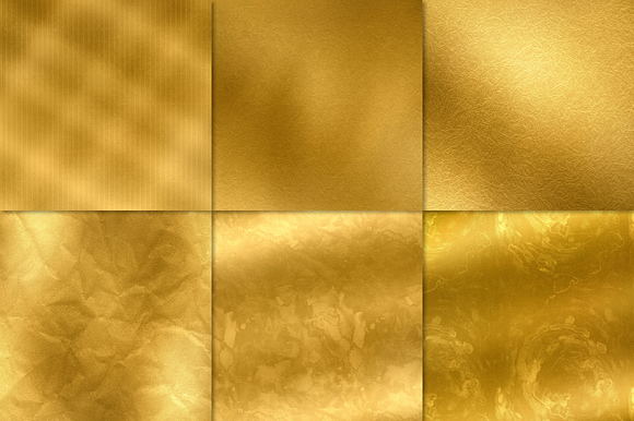Gold Foil Textures, Gold Backgrounds in Textures - product preview 2