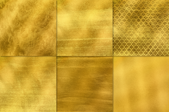 Gold Foil Textures, Gold Backgrounds in Textures - product preview 4