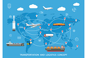 Transportation and Logistics Concept