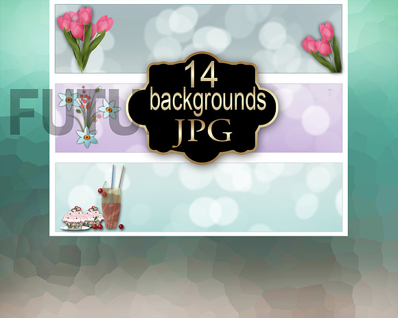 14 backgrounds + 1 file with banners in Textures - product preview 1