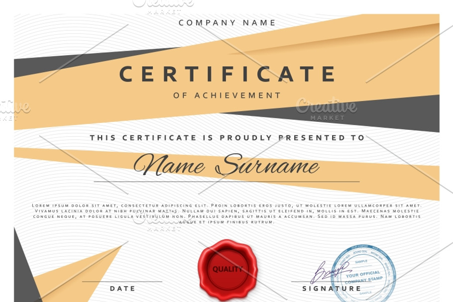 Certificate design in Product Mockups - product preview 8