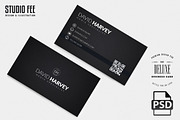 Black Deluxe Business Card - PSD