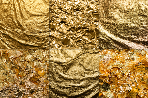 Gold Foil Textures, Gold Backgrounds in Textures - product preview 16