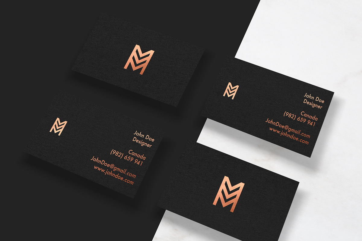 Elegant Business Card mockup in Print Mockups - product preview 8