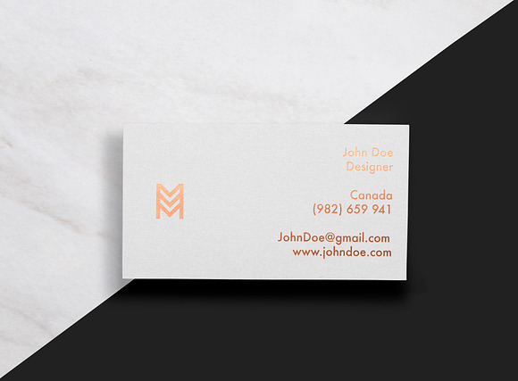Elegant Business Card mockup in Print Mockups - product preview 1