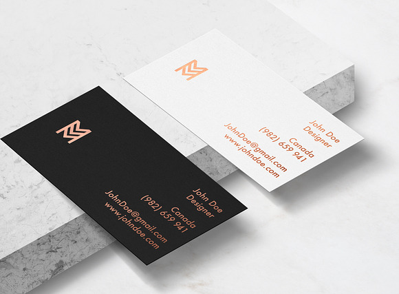 Elegant Business Card mockup in Print Mockups - product preview 3