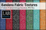 14 Bandana Pattern Fabric Textures