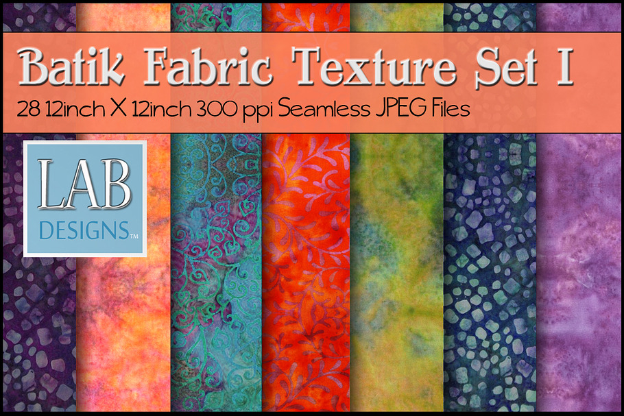28 Seamless Batik Fabric Textures