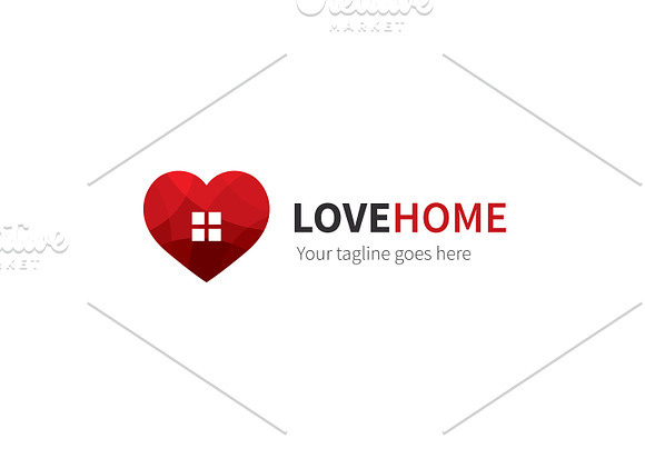 Love Home Logo in Logo Templates - product preview 1