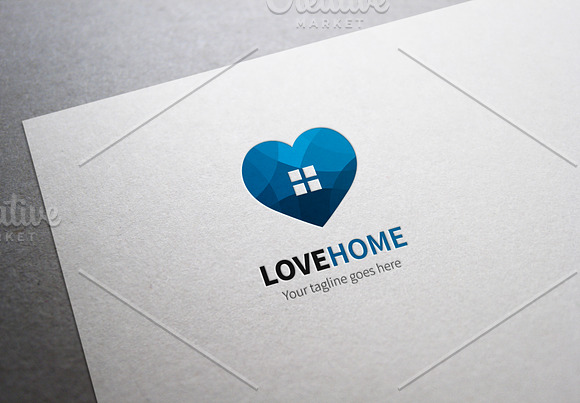 Love Home Logo in Logo Templates - product preview 2